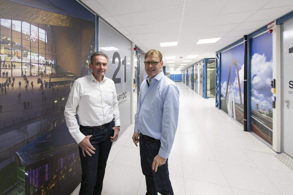 Richard en Arend in het Smartdc Rotterdam Datacenter