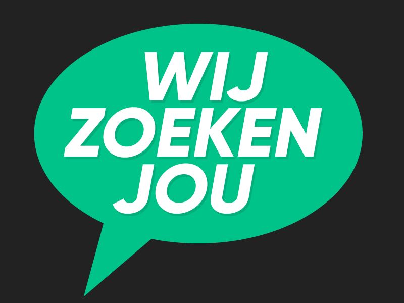 We zijn op zoek naar nieuwe collega's